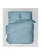 Viopros Bettlaken für Einzelbett mit Gummiband 100x200+25cm. Basic Ciell