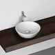 Bianco Ceramica Lupo Vessel Sink Porcelain 45x45cm White