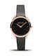Bering Time Women's Watch with Black Metal Bracelet