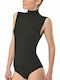 Frauen Bodysuit Rollkragen Braun 80690