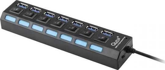 Quer Hub 7 Θυρών USB 3.0 με σύνδεση USB-A