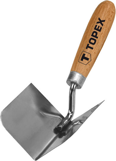 Topex Σετ Σπάτουλες Στόκου 85x60mm 2τμχ Σπάτουλα Γωνιών Μεταλλική 85x60mm με Ξύλινη Λαβή Σετ 2τμχ 13A830