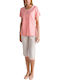 Vamp Summer Women's Pyjama Set Cotton Pink 5719 00-10-5719