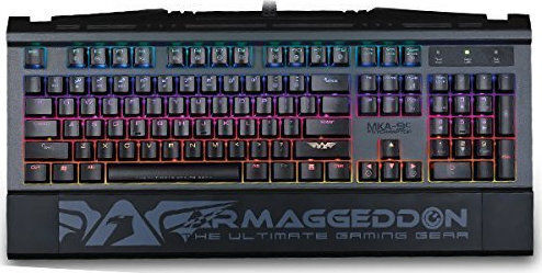 Armaggeddon MKA-9C Psychraptor Гейминг Инженеринг Клавиатура с Кайл Браун Превключватели и RGB Осветление Английски (САЩ)