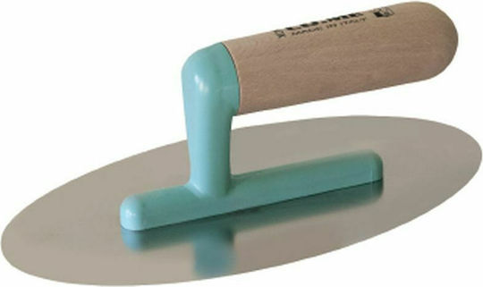 Come Oval Inox Decorative Spatula 240x100x0.3mm Spatula Inox 240x100mm with Wooden Handle 04-6686