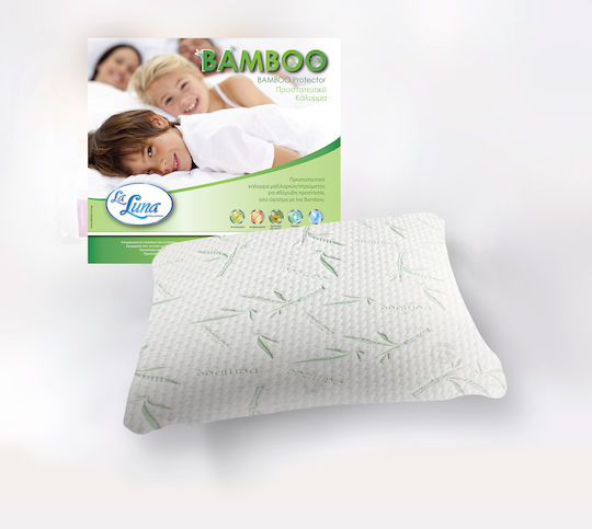 La Luna Bamboo Σετ Προστατευτικά Μαξιλαριών Αδιάβροχα Обикновено/без плик Бял 50x70см 4500069