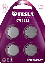Tesla Batteries Μπαταρίες Λιθίου CR1632 3V 4τμχ