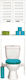 Evideco Miami Στήλη Μπάνιου Δαπέδου για Πλυντήριο Μ63xΒ63xΥ179cm Λευκή