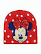 Minnie Mouse Kinder Mütze Gestrickt Rot