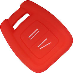 Silicone Car Key Cover Case with 2 Buttons for Opel Red Silicone Car Key Cover Case with 2 Buttons for Opel Red