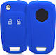 Silicone Car Key Cover Case with 2 Buttons for ...