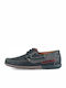 Boxer Men's Leather Moccasins Blue