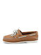 Classic 2 Eye Δερμάτινα Ανδρικά Boat Shoes σε Ταμπά Χρώμα