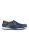 Boxer Men's Leather Moccasins Blue