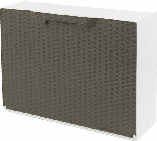 Plastic U50 Shoe Organizer With 1 Brown Shelf 51x17.3x40cm 3001025930017
