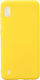Soft Touch Back Cover Silicon Galben (Galaxy A10)