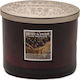 Heart & Home Scented Soy Candle Διπλό Φυτίλι Jar with Scent Black cherry sweets Brown 230gr 1pcs