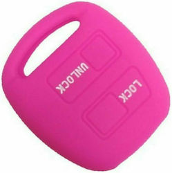 Silicone Car Key Cover Case with 2 Buttons for Daihatsu / Lexus / Toyota Pink Silicone Car Key Cover Case with 2 Buttons for Daihatsu / Lexus / Toyota Pink