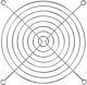 Arctic Fan Grill 80mm Lüfterblenden Gray