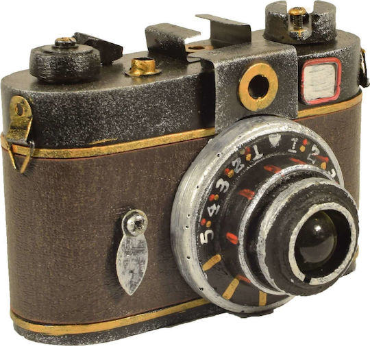 SP Souliotis Vintage Διακοσμητική Φωτογραφική Μηχανή Μεταλλική 10.5x7.5x7.5cm