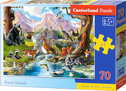 Kids Puzzle Forest Animals for 5++ Years 70pcs Castorland