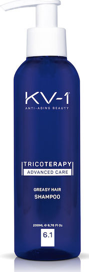 KV-1 Tricoterapy Advanced Care Greasy Hair 6.1 Σαμπουάν για Λιπαρά Μαλλιά 200ml