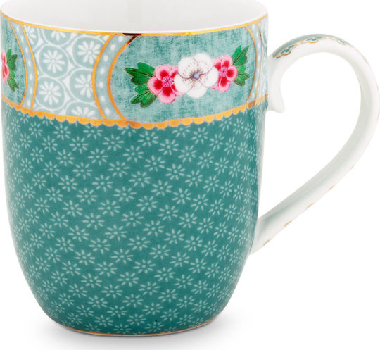 PiP Studio Blushing Birds Becher aus Porzellan Blue 145ml