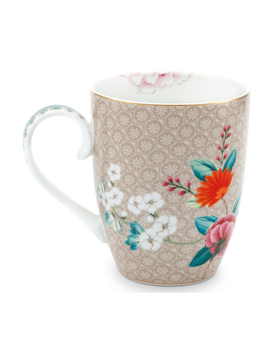 PiP Studio Blushing Birds Tasse Keramik Khaki 350ml 1Stück