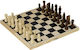 Next Chess Wood with Pawns 30x30cm