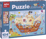 Παιδικό Puzzle Πειρατικό Καράβι 104pcs για 5+ Ετών Apli Kids