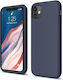 Soft Touch Back Cover Σιλικόνης Μπλε (iPhone 11)