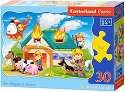 Kids Puzzle Fire Brigade in Action for 4++ Years 30pcs Castorland