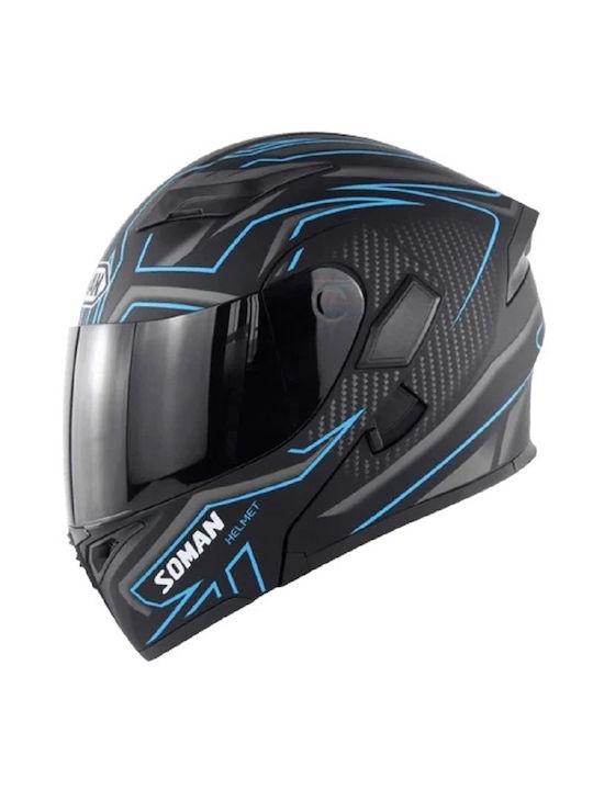 Soman 955 Flip-Up cu Sun Visor DOT / ECE 22.05 Soman 955 Flip-Up cu Sun Visor DOT / ECE 22.05