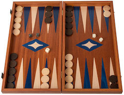 Manopoulos Mahogany Χειροποίητο Τάβλι Ξύλινο Πούλια 48x48cm Tmm1blu