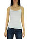 Only Summer Women's Cotton Blouse Spaghetti Strap White