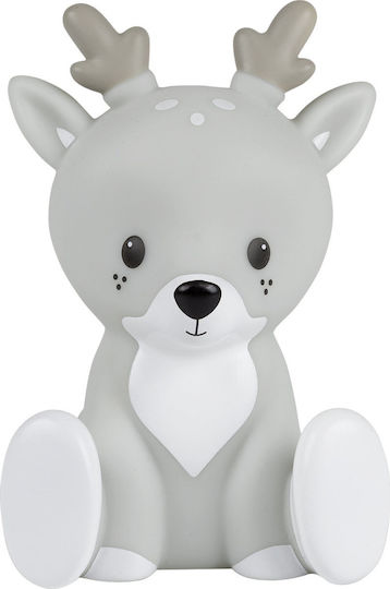 Flow Led Kids Decorative Lamp Fabian Gray 10x9x13.5εκ.