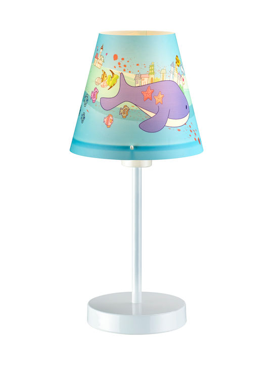 Ravenna Kids Side Table Lamp Dolphin Blue