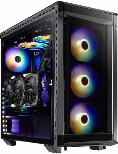 Adata XPG Battlecruiser Gaming Middle Tower Cutie de calculator cu iluminare RGB Negru