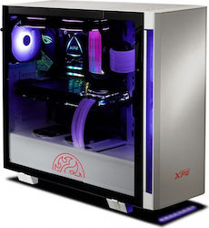 Adata XPG Invader Gaming Midi Tower Κουτί Υπολογιστή με Πλαϊνό Παράθυρο Λευκό