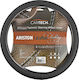 Cartech Car Steering Wheel Cover Ariston Leather Feeling with Diameter 40cm made of Leatherette Black