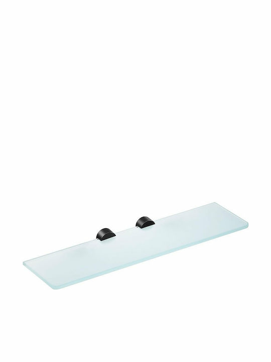 Verdi Lamda An der Wand montiert Badezimmerregal Glas mit 1 Regal 50x11.5x3.8cm