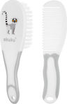 Akuku Baby Brush & Comb Grey 2pcs