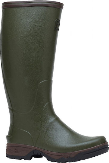 Rouchette Veneur Hunting Wellies Waterproof Khaki