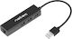 Natec Dragonfly Hub 3 Porturi USB 2.0 cu Conectare USB-A Ethernet