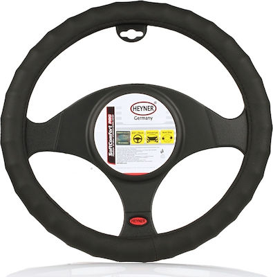 Heyner Car Steering Wheel Cover SoftComfort PRO Dotted with Diameter 37-39cm Synthetic Black