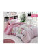 Mc Decor Bicycle Set Kids Duvet Cover Single with Pillowcase PInk 170x240cm