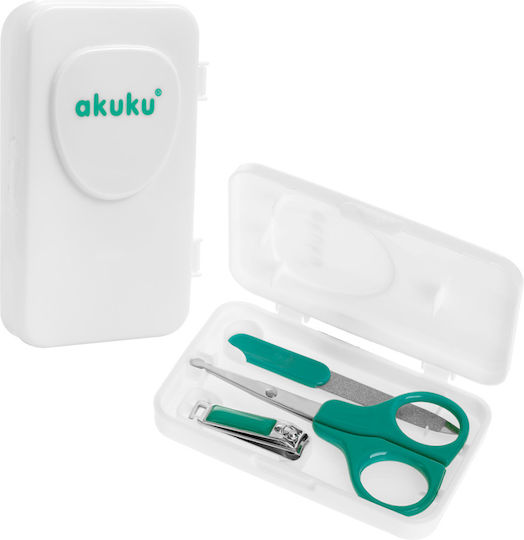 Akuku Baby Nail Care Set Green 3 Pieces