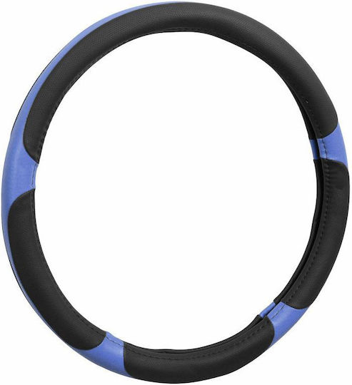 Compass Car Steering Wheel Cover Grip with Diameter 37-39cm Synthetic Blue