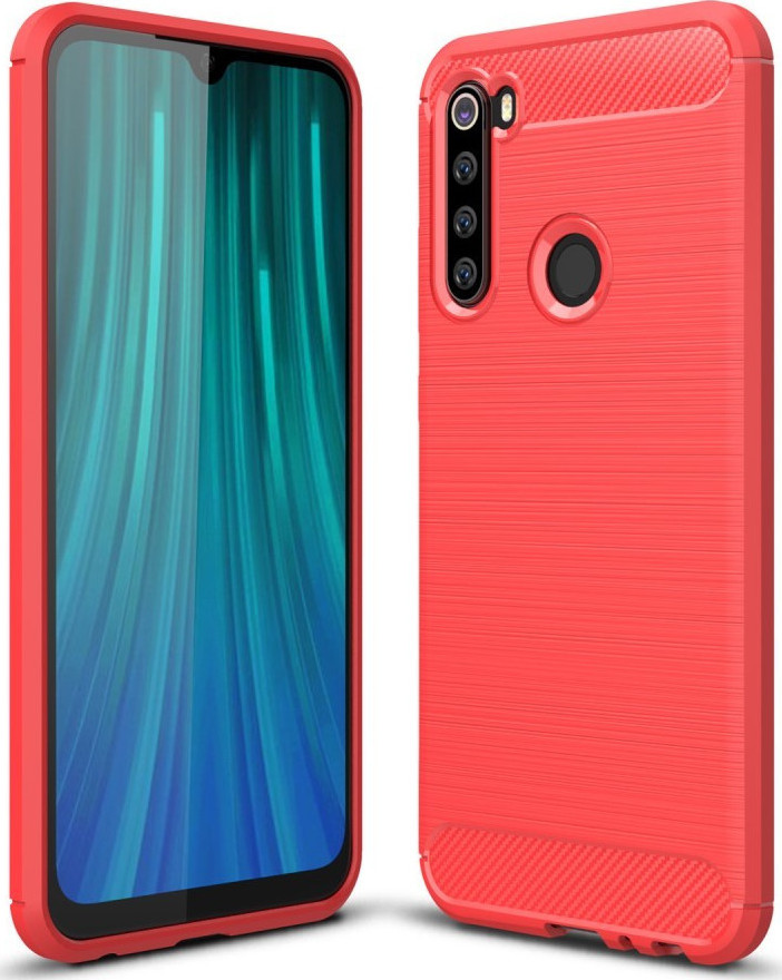 Carbon Back Cover Κόκκινο (Redmi Note 8) Skroutz.gr