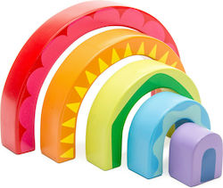 Le Toy Van Stacking Toy Παζλ Τούνελ Rainbow made of Wood for 12++ Months